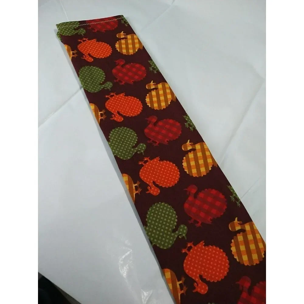 Tabletop Cotton Turkey Thanksgiving Fall Reusable Napkins 16